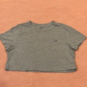 Panda logo Aritzia Sunday Best  Cropped modal / cotton T-Shirt